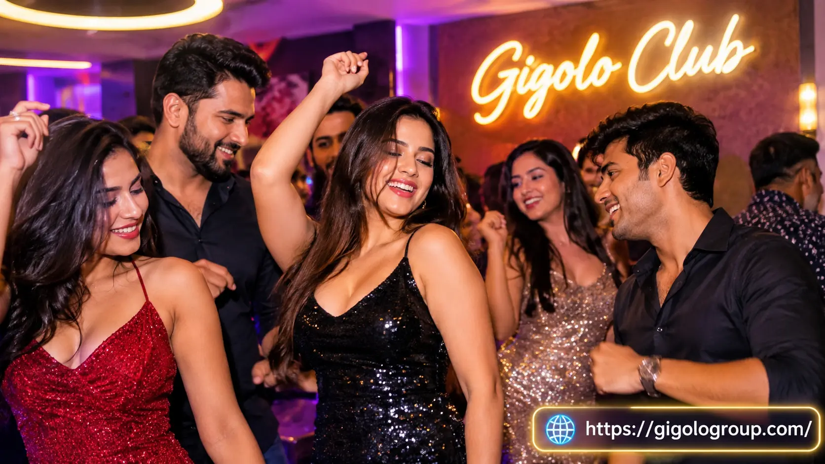 Gigolo Club party with DJ, music, modern interiors and guests